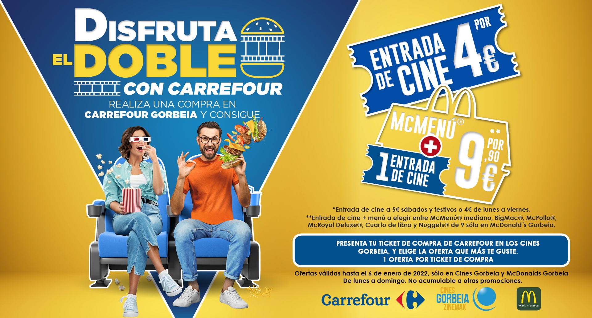 ¡Disfruta el doble con Carrefour en el Parque Comercial Gorbeia! 