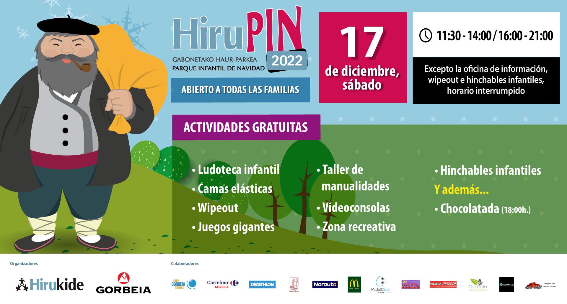 ¡Ven al Parque Infantil de Navidad Hirupin 2022! 