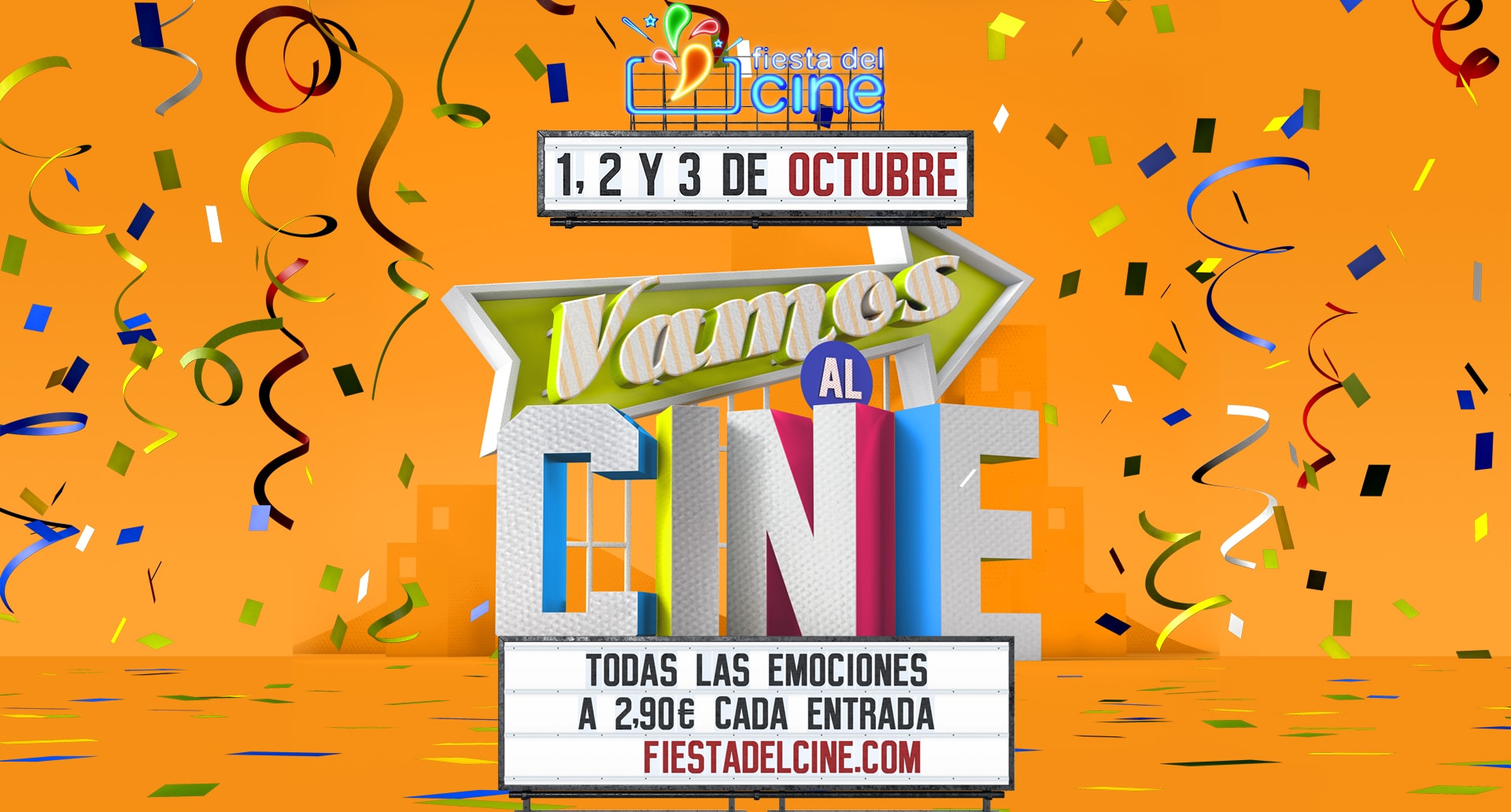 1, 2 y 3 de octubre Vuelve la Fiesta del Cine