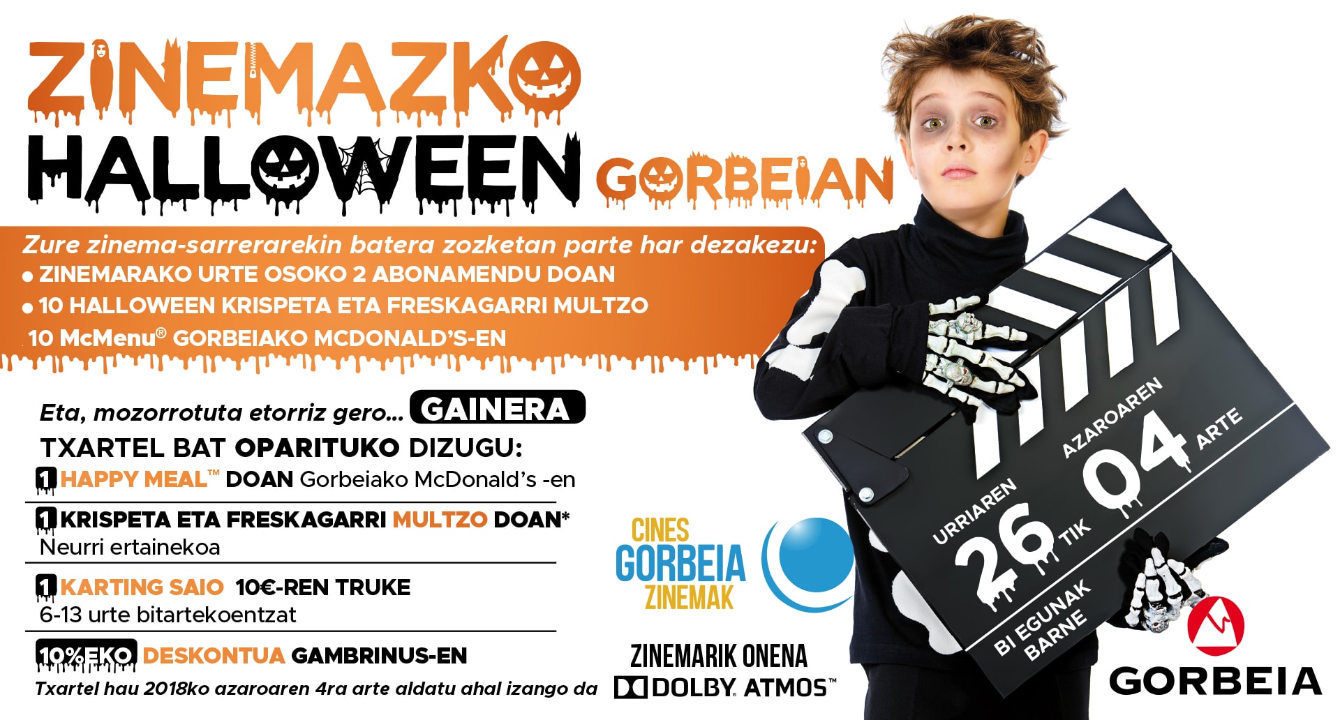 Zinemazko Halloween Gorbeian