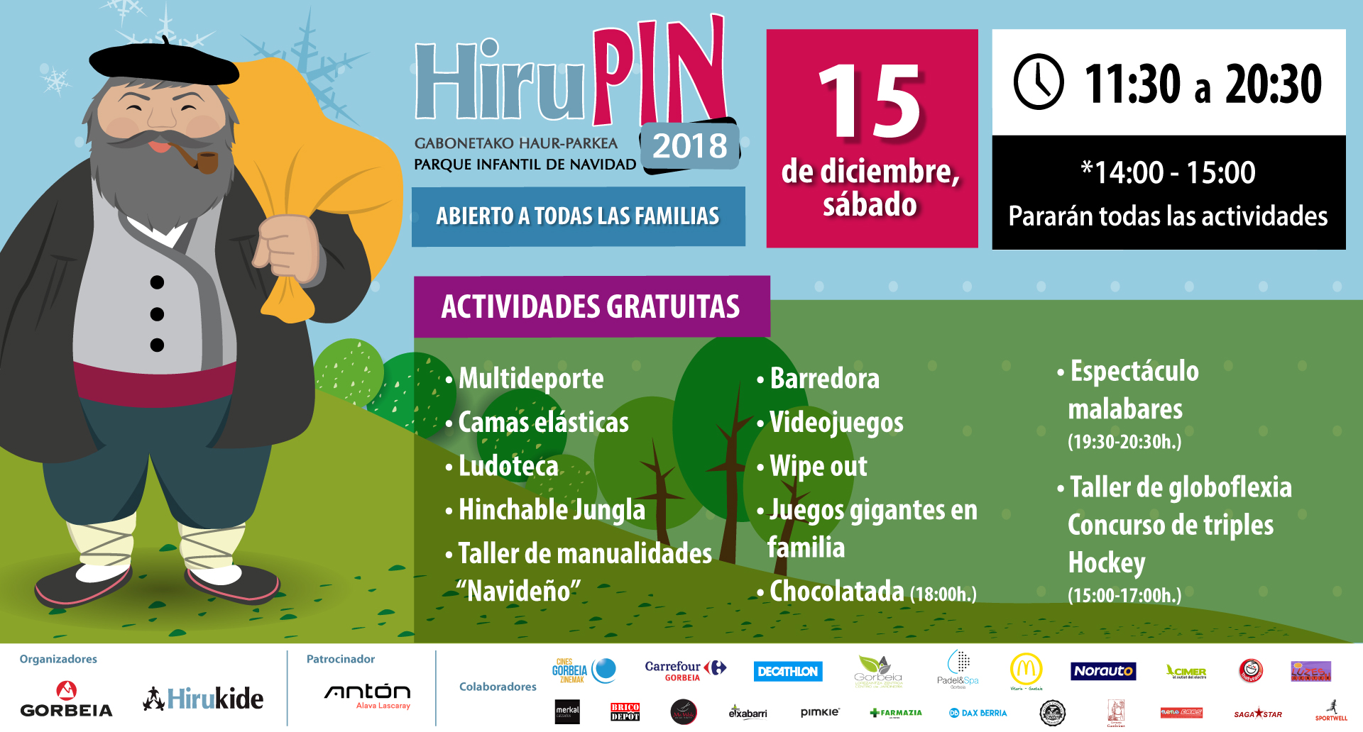 ¡Ven al Parque Infantil de Navidad Hirupin 2018! 