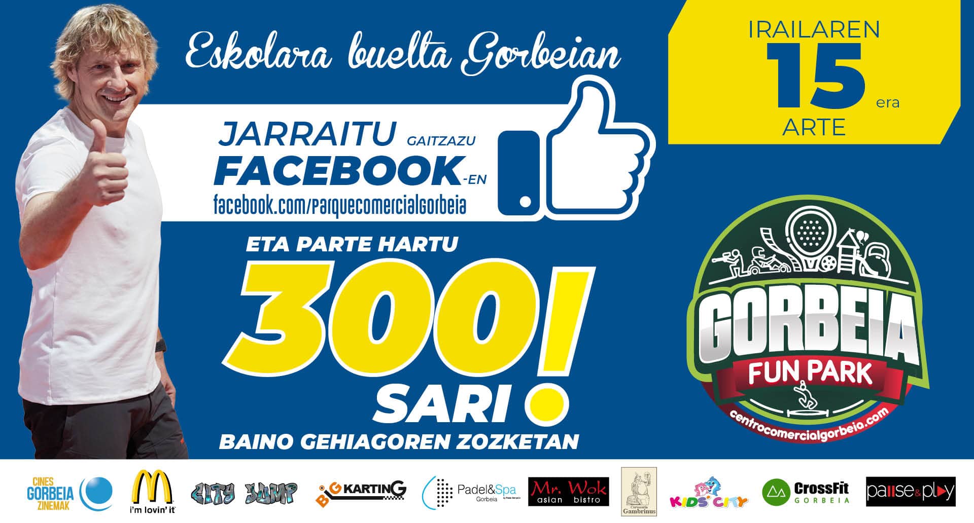 300 sari baino gehiago zozkatuko ditugu gure Facebook-eko orrialdean!