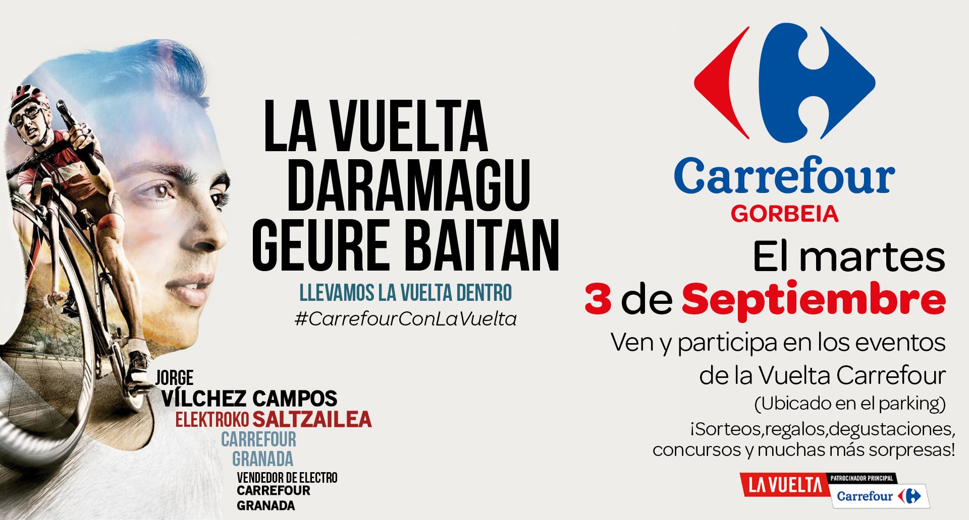 La Vuelta Carrefour llega al Parque Comercial Gorbeia