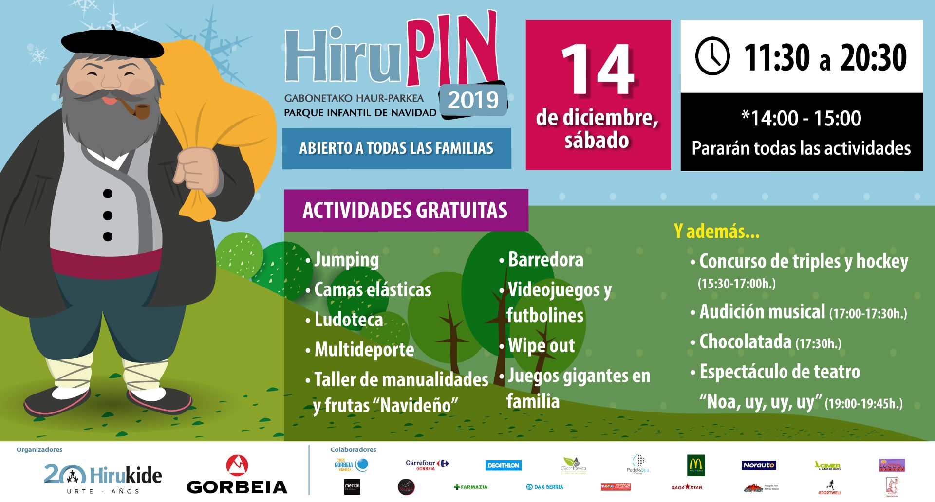 ¡Ven al Parque Infantil de Navidad Hirupin 2019! 