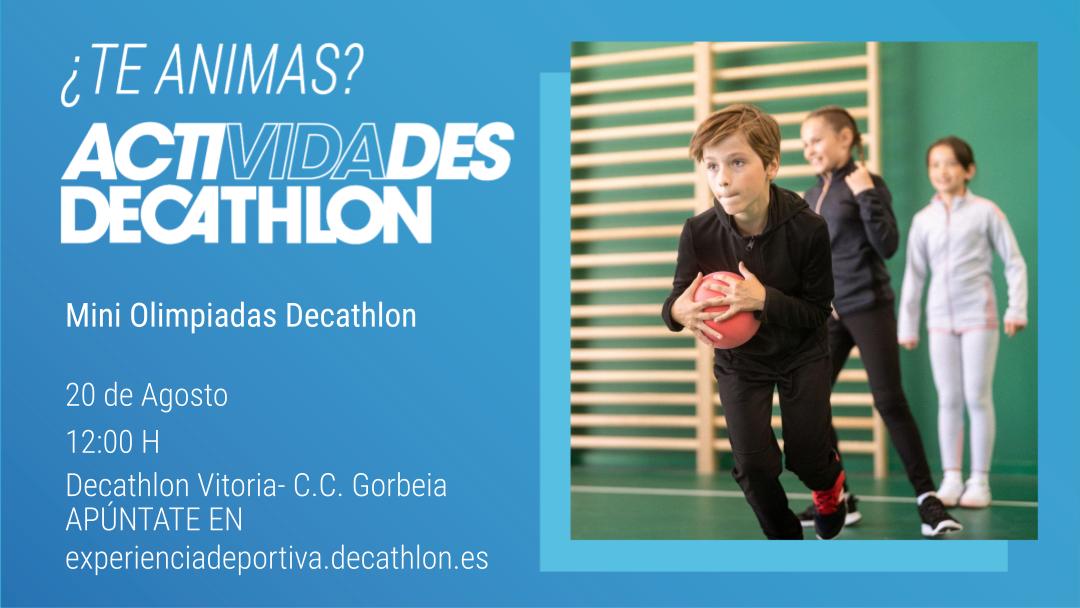 Mini Olimpiadas para los peques de la casa en Decathlon Gorbeia