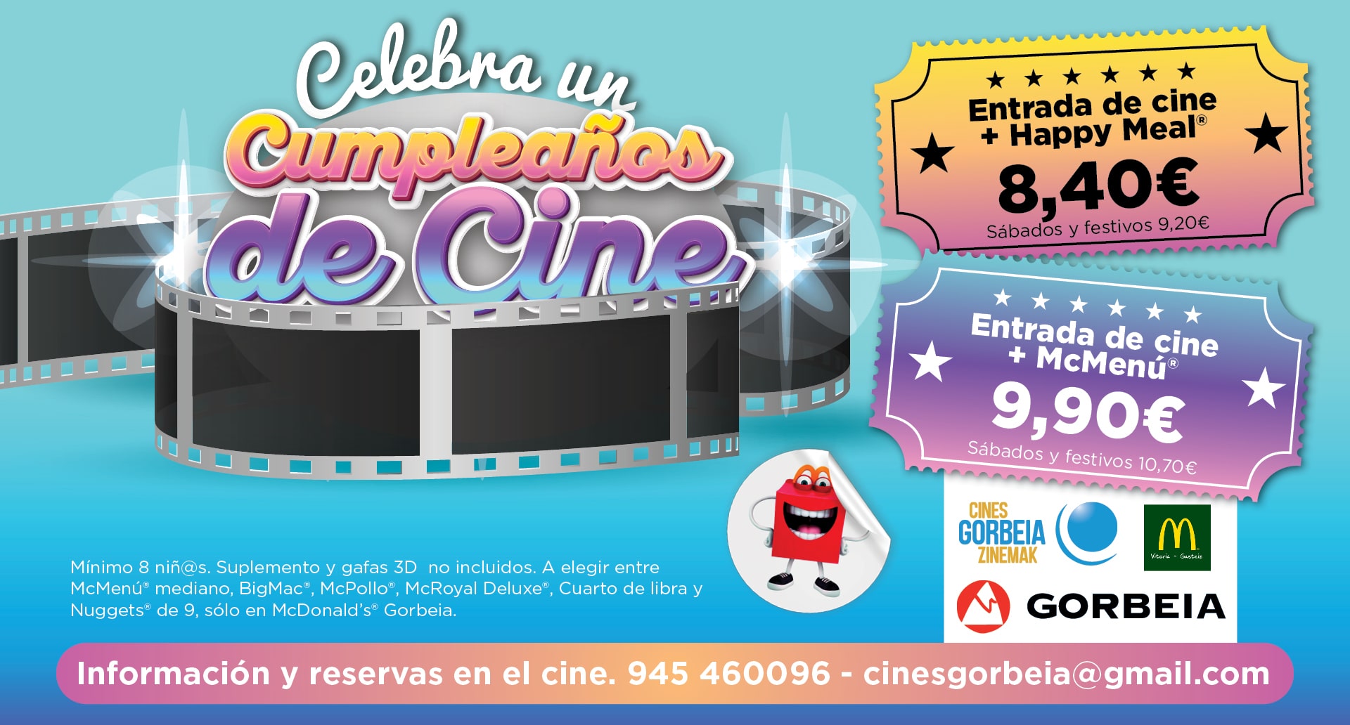 ¡Celebra un cumpleaños de cine!