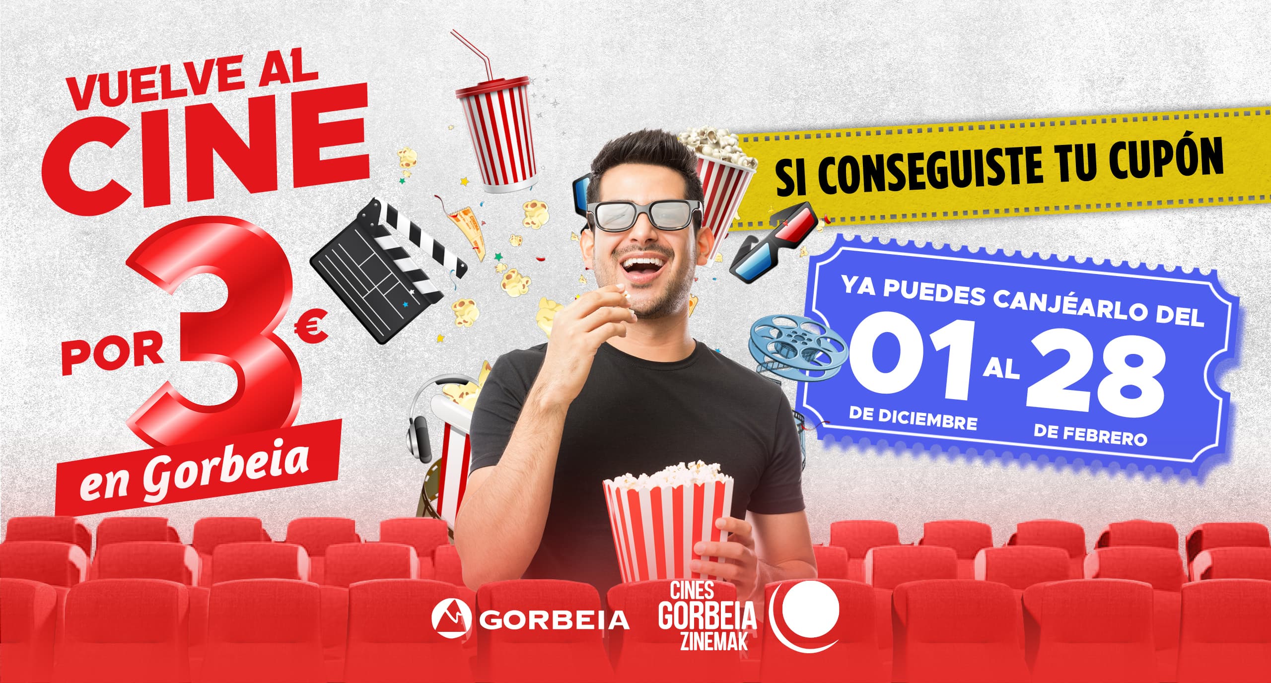 Ven a Cines Gorbeia y vuelve por 3€
