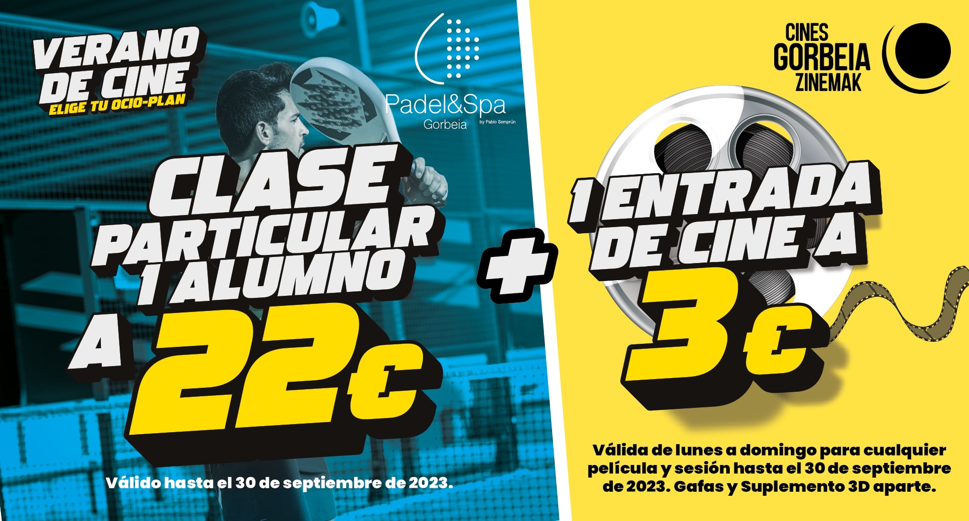 Verano de cine - Padel Clase particular 1