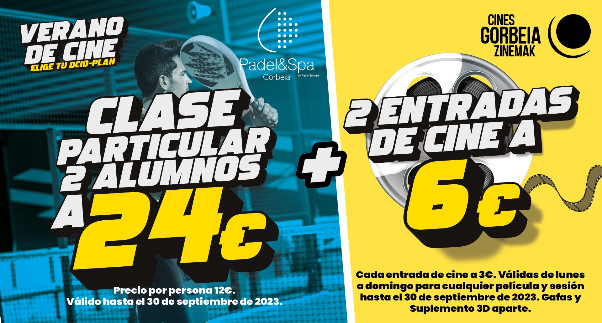 Verano de cine - Padel Clase particular 2