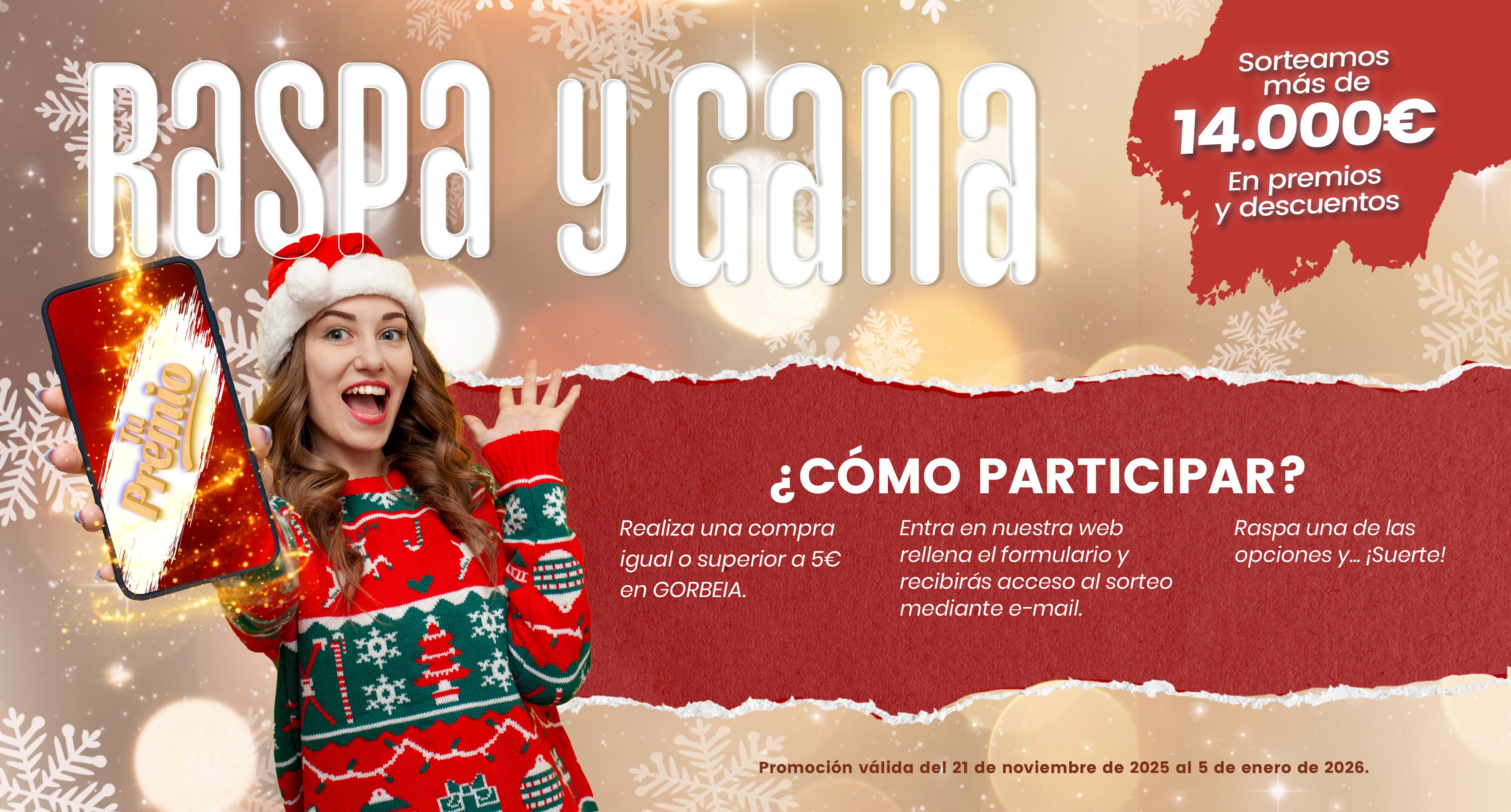 Raspa y Gana Gorbeia 2025 CAS